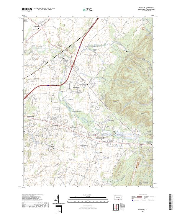 USGS Topographic Map – Scotland