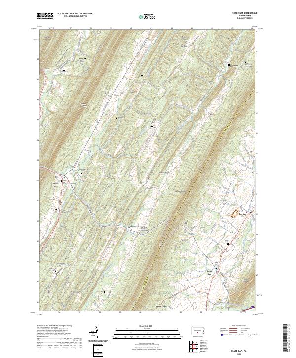 USGS Topographic Map – Shade Gap