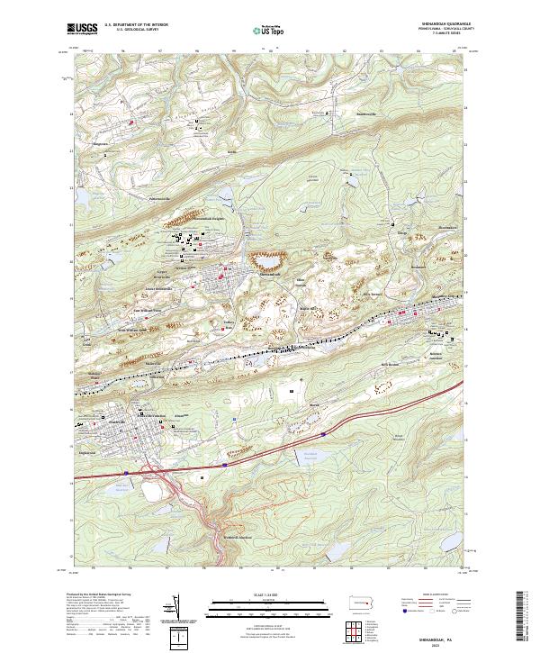 USGS Topographic Map – Shenandoah
