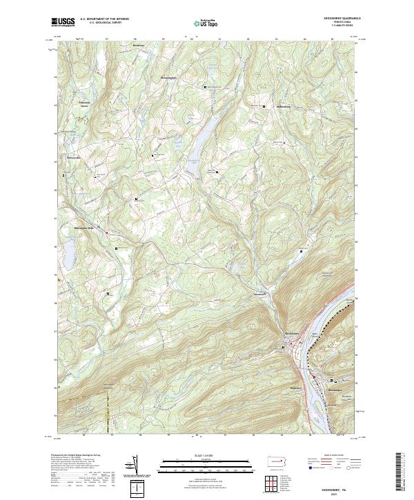 USGS Topographic Map – Shickshinny