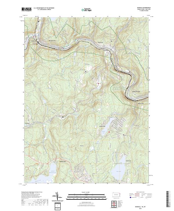 USGS Topographic Map – Shohola
