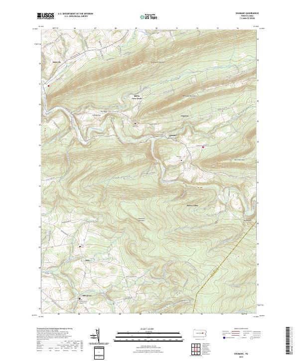 USGS Topographic Map – Shumans