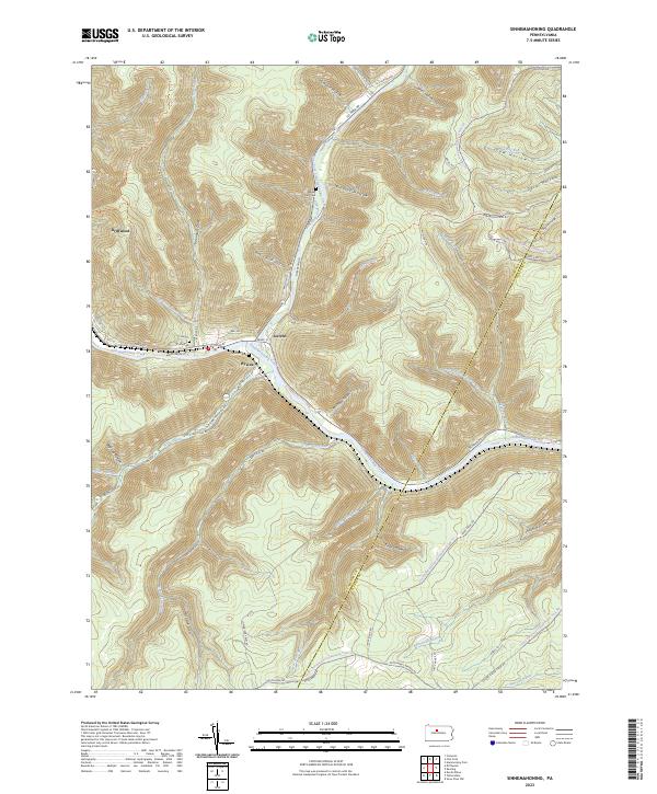 USGS Topographic Map – Sinnemahoning
