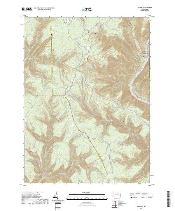 USGS Topographic Map – Slate Run