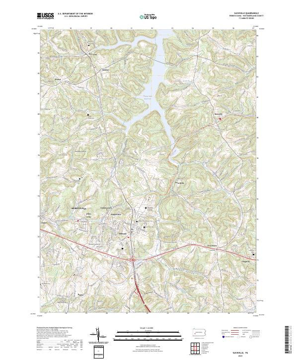 USGS Topographic Map – Slickville