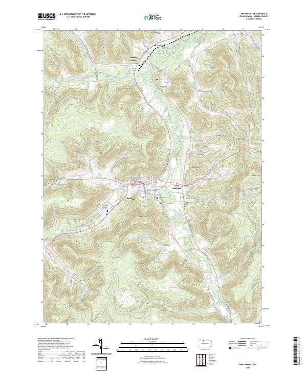 USGS Topographic Map – Smethport
