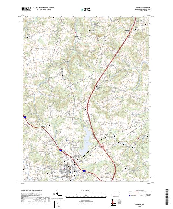 USGS Topographic Map – Somerset