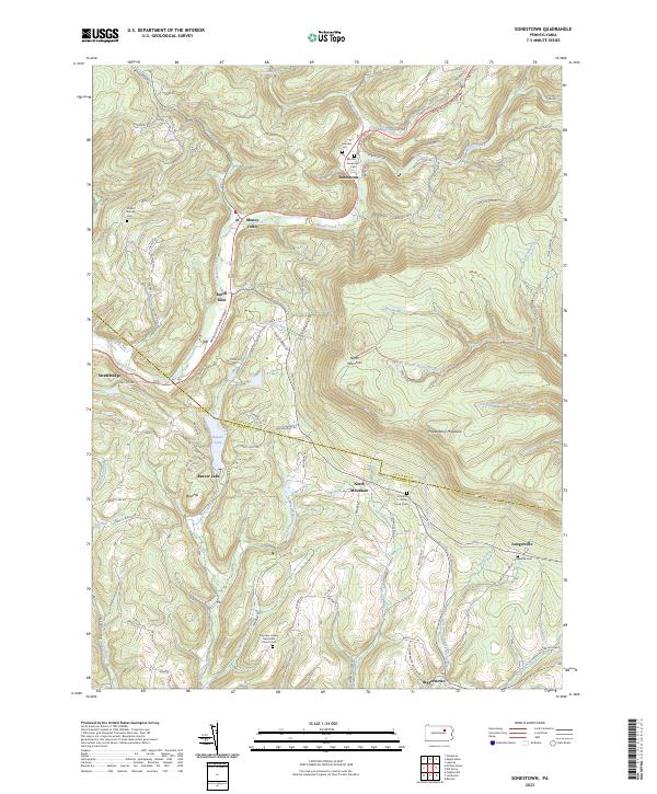 USGS Topographic Map – Sonestown
