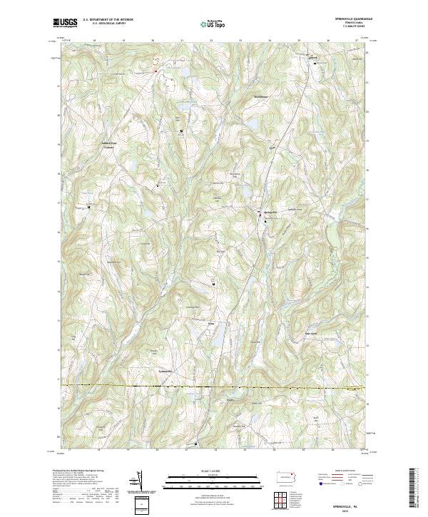 USGS Topographic Map – Springville