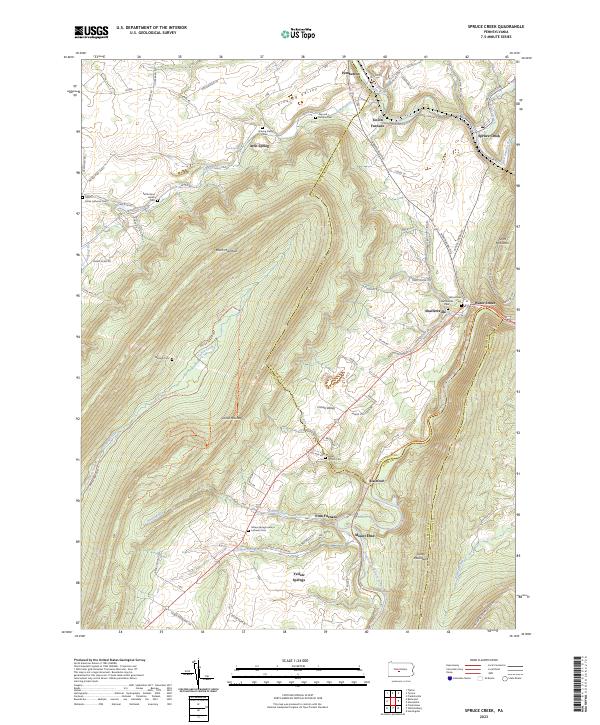 USGS Topographic Map – Spruce Creek