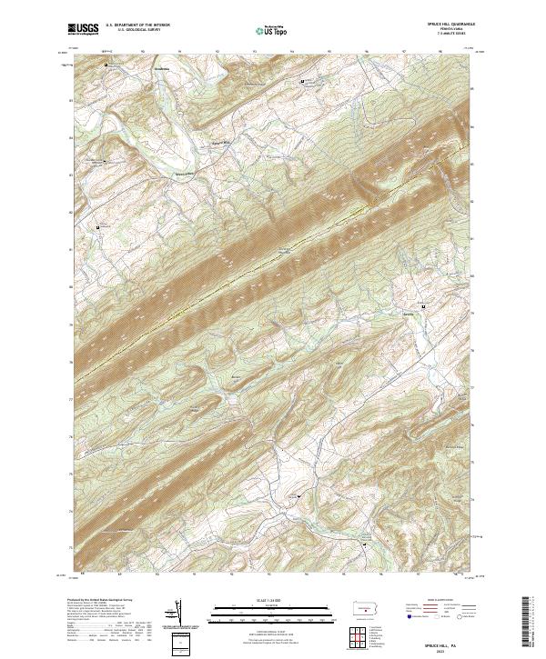 USGS Topographic Map – Spruce Hill