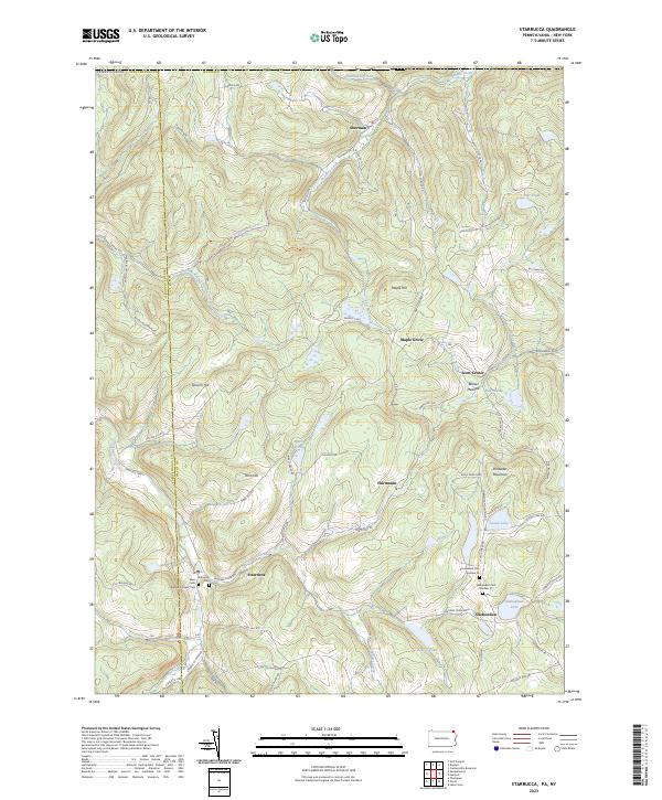 USGS Topographic Map – Starrucca