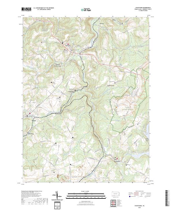USGS Topographic Map – Stoystown