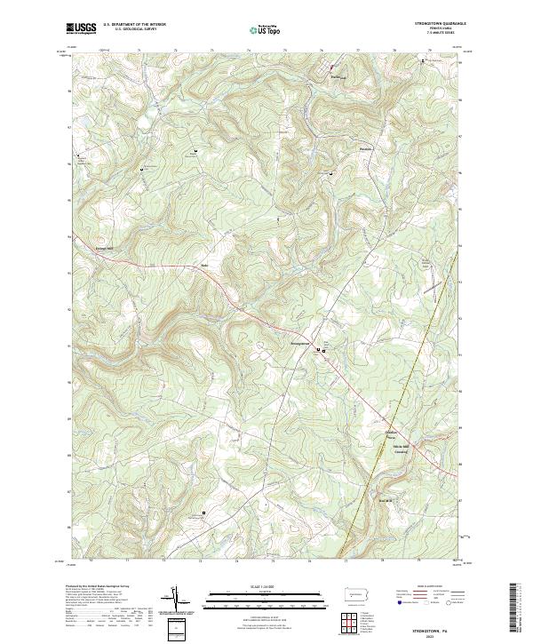 USGS Topographic Map – Strongstown