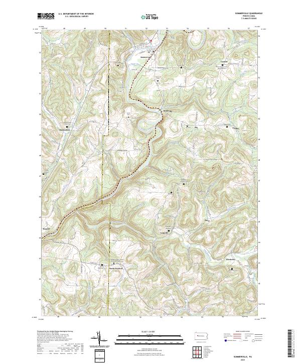 USGS Topographic Map – Summerville