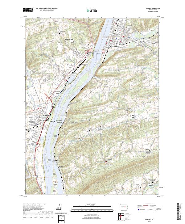 USGS Topographic Map – Sunbury