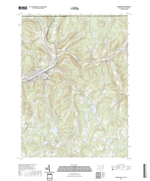 USGS Topographic Map – Susquehanna