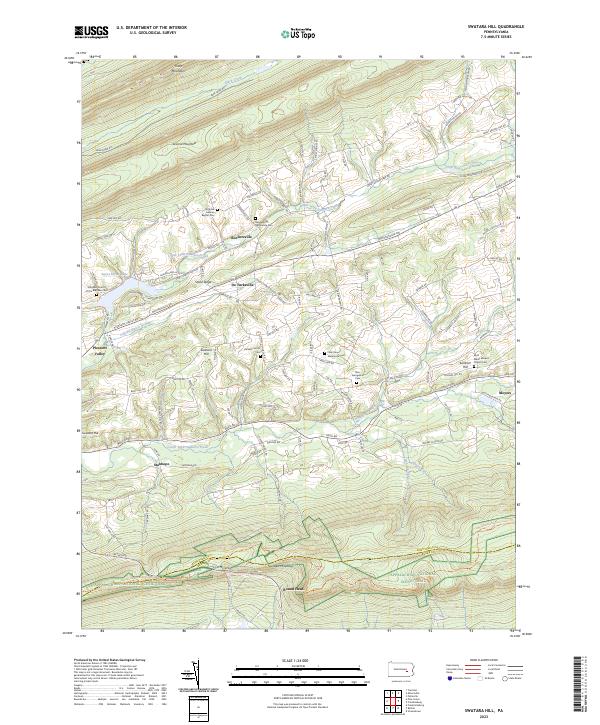 USGS Topographic Map – Swatara Hill