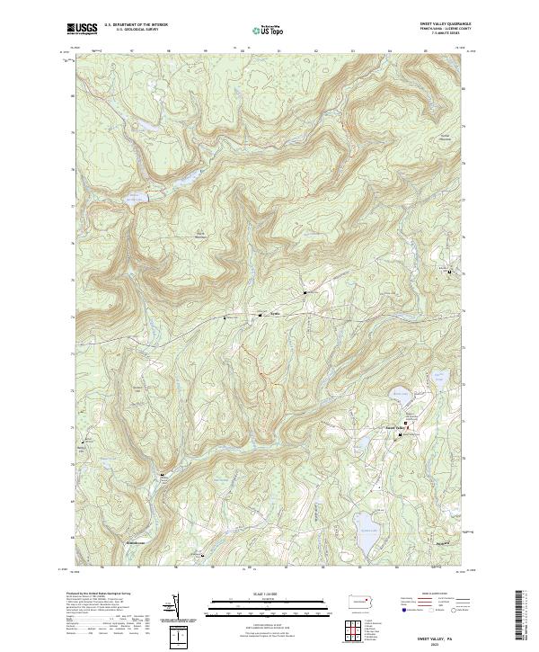USGS Topographic Map – Sweet Valley