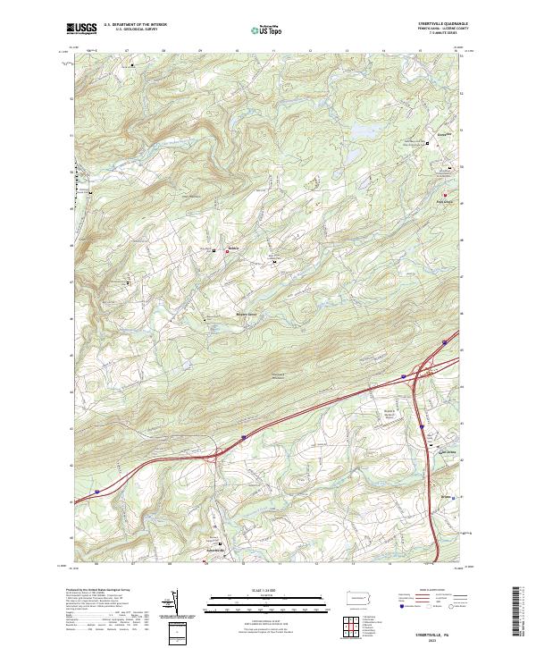 USGS Topographic Map – Sybertsville