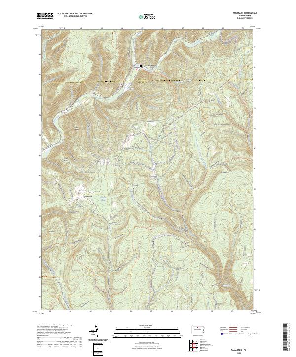 USGS Topographic Map – Tamarack