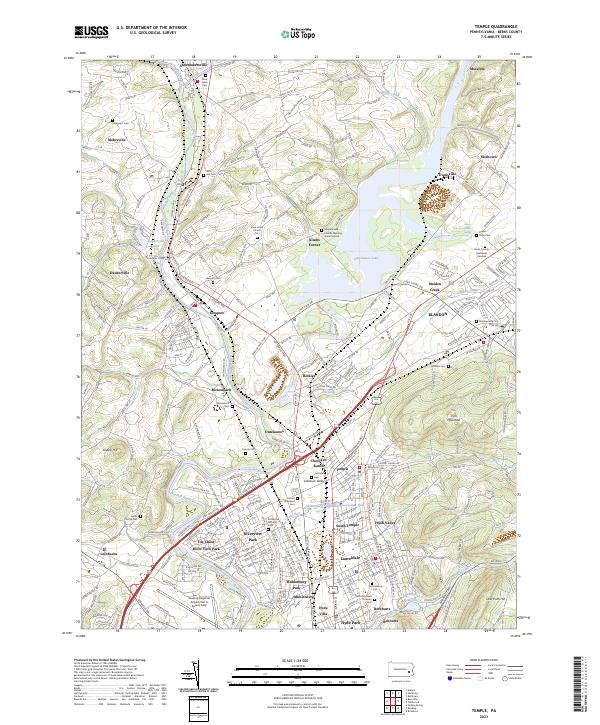 USGS Topographic Map – Temple