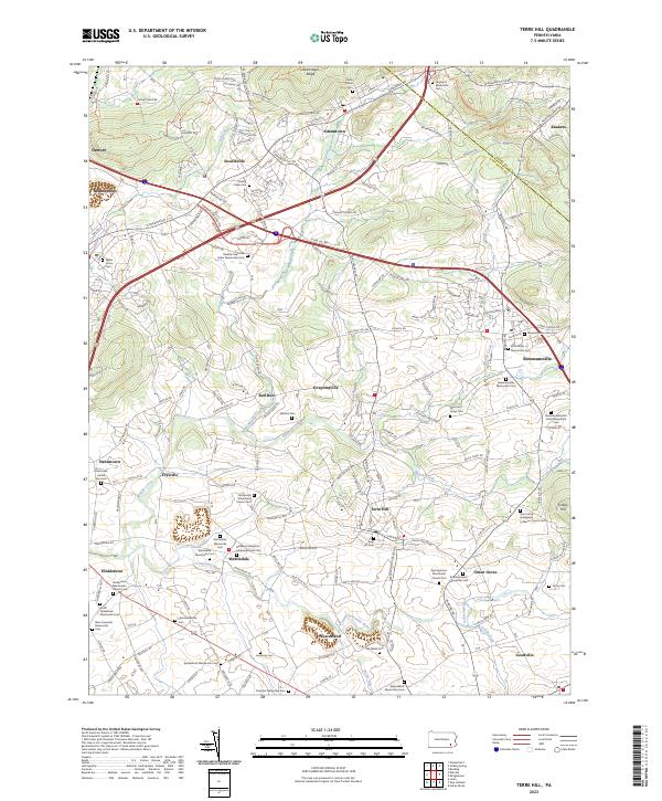 USGS Topographic Map – Terre Hill