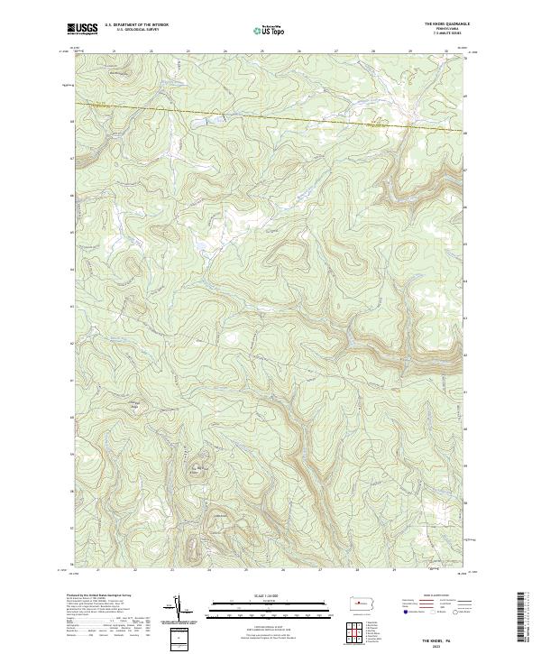 USGS Topographic Map – The Knobs