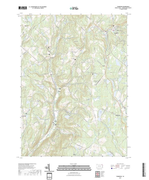 USGS Topographic Map – Thompson