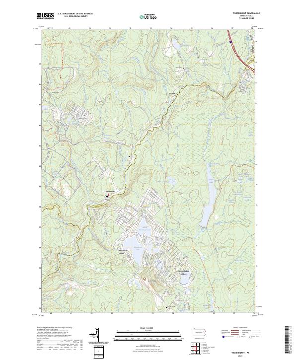 USGS Topographic Map – Thornhurst
