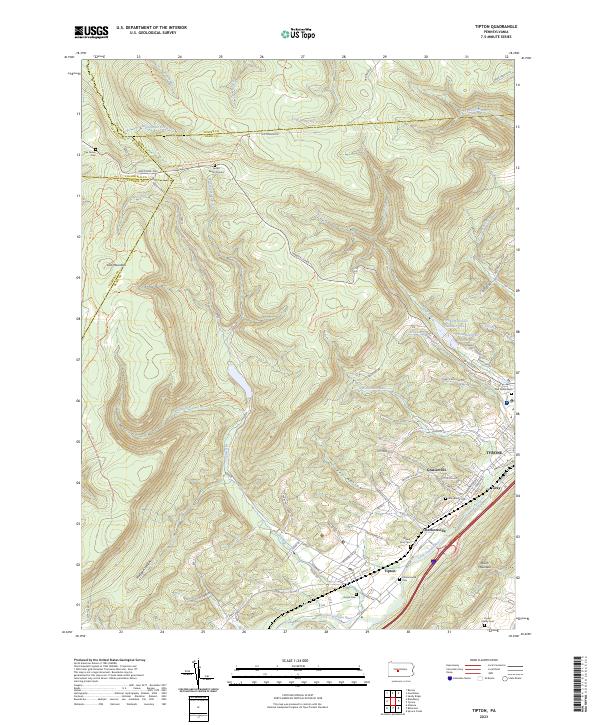 USGS Topographic Map – Tipton