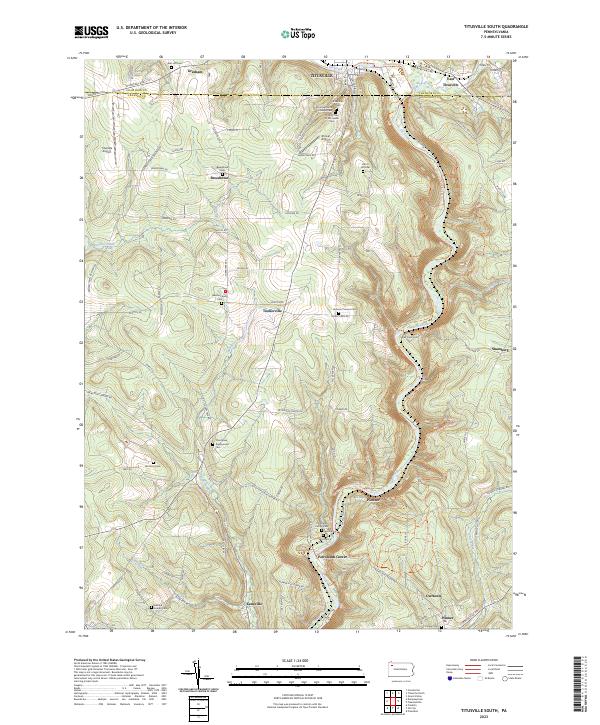 USGS Topographic Map – Titusville South