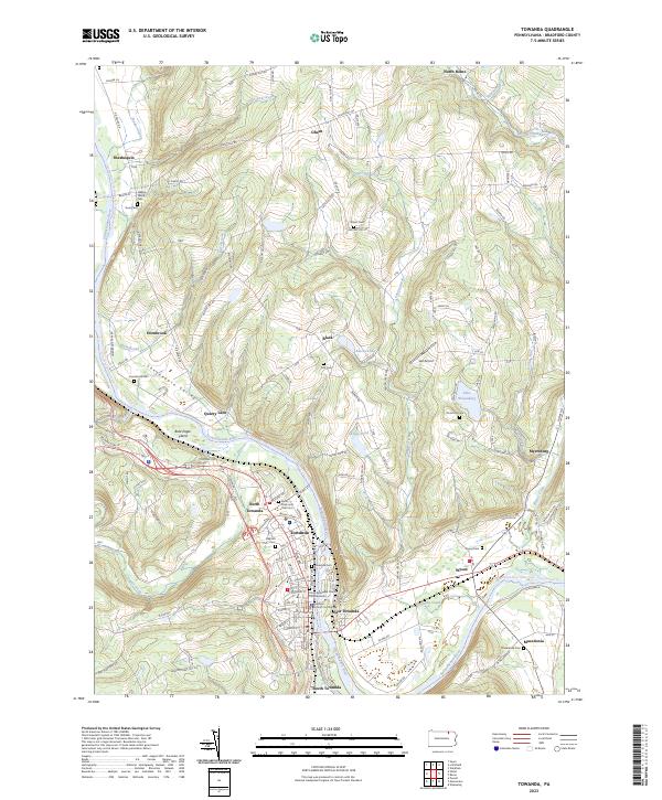 USGS Topographic Map – Towanda