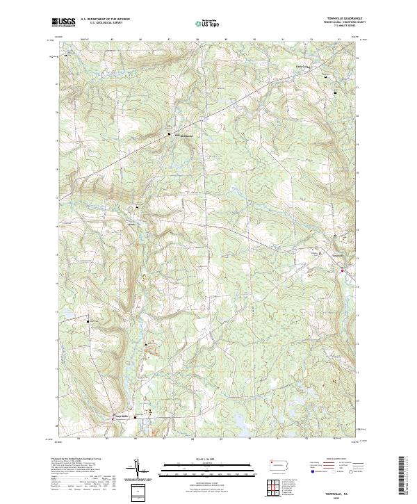 USGS Topographic Map – Townville