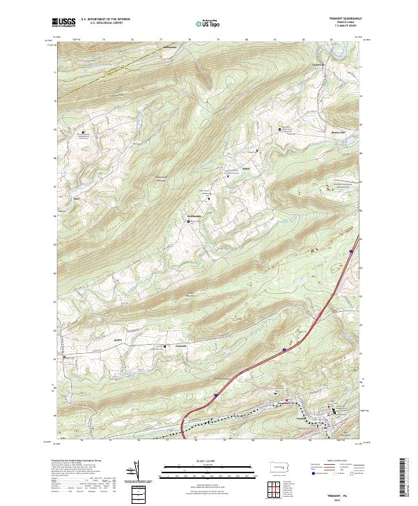 USGS Topographic Map – Tremont