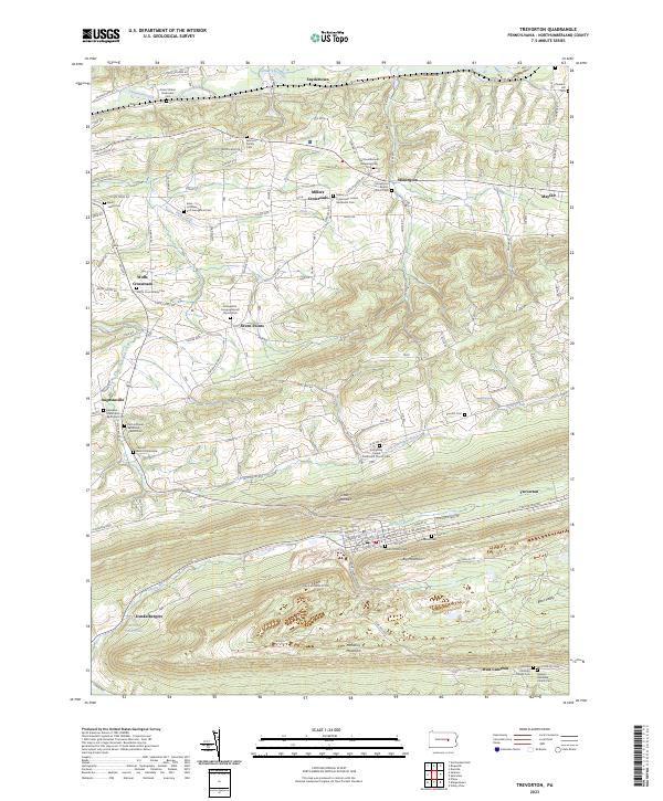 USGS Topographic Map – Trevorton