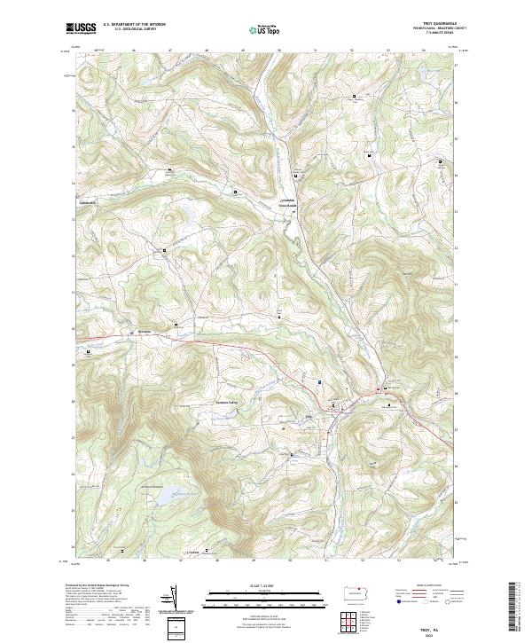 USGS Topographic Map – Troy