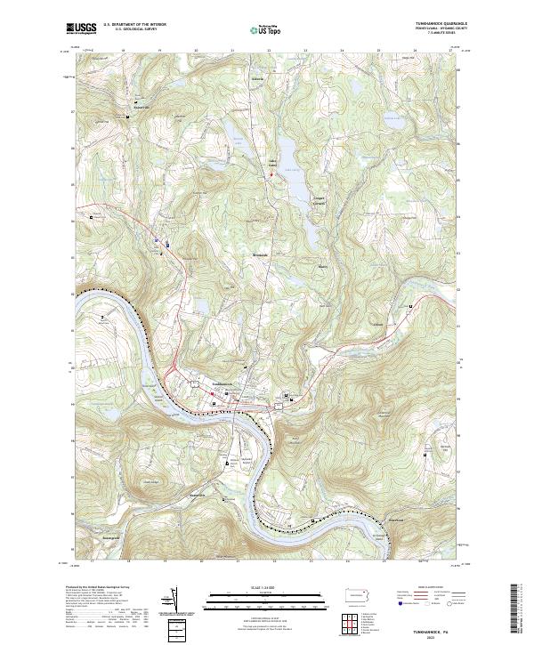 USGS Topographic Map – Tunkhannock