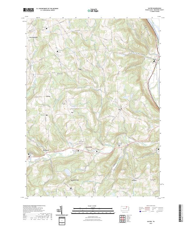 USGS Topographic Map – Ulster