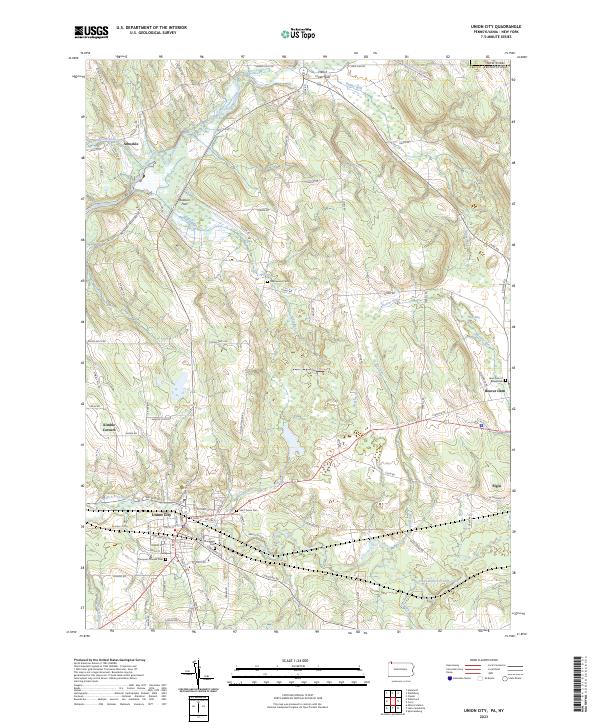 USGS Topographic Map – Union City
