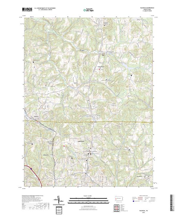 USGS Topographic Map – Valencia