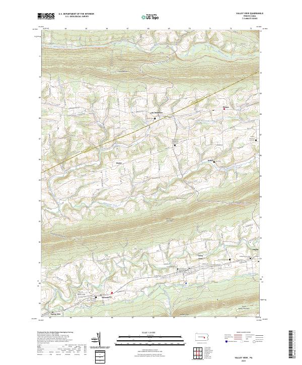 USGS Topographic Map – Valley View
