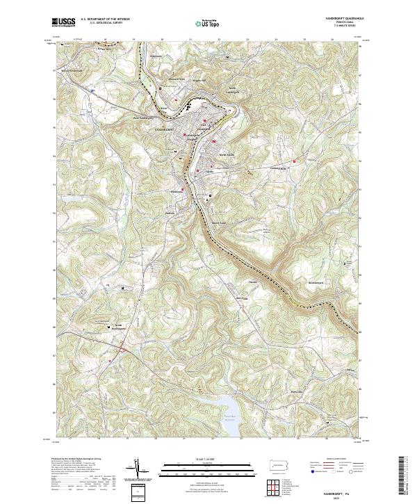 USGS Topographic Map – Vandergrift