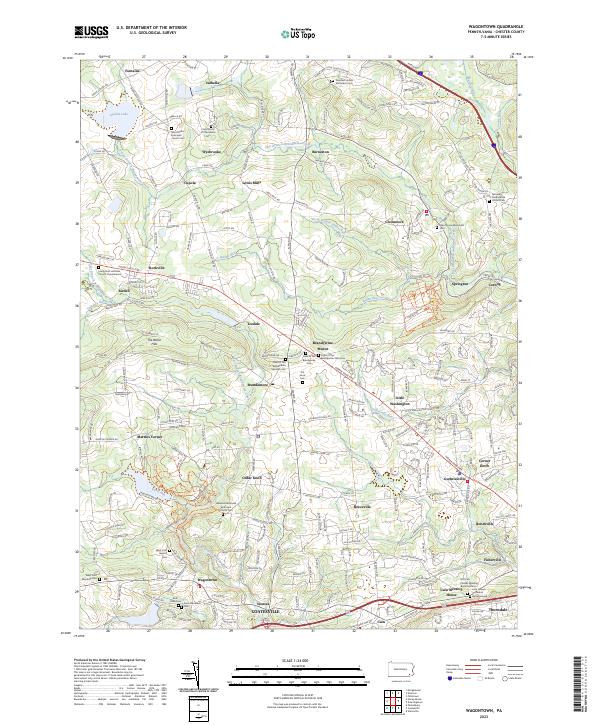 USGS Topographic Map – Wagontown