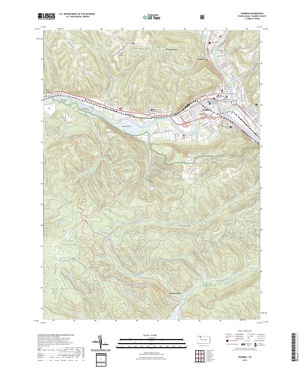 USGS Topographic Map – Warren