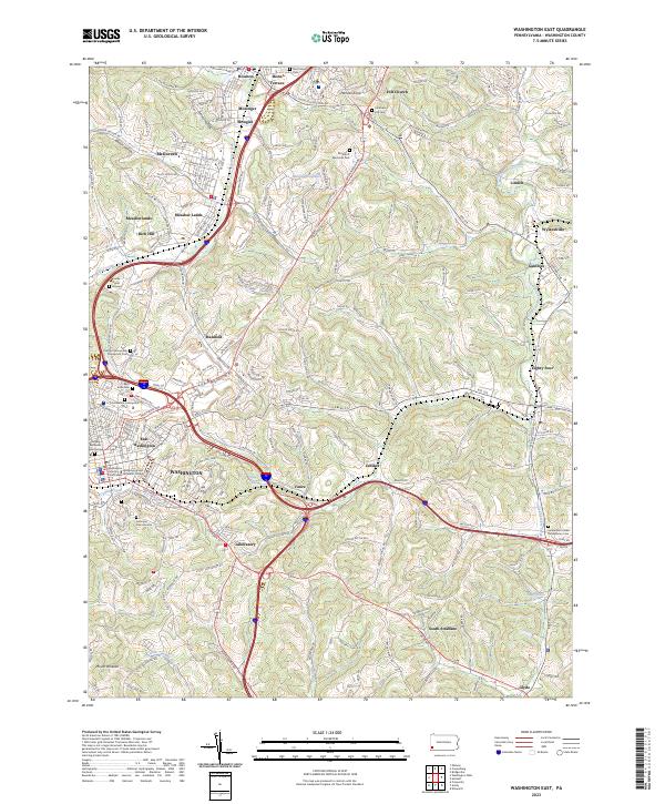 USGS Topographic Map – Washington East