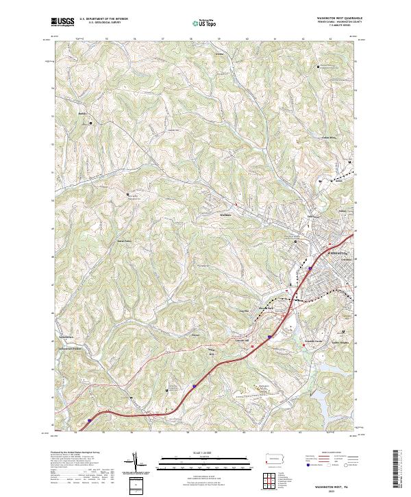 USGS Topographic Map – Washington West