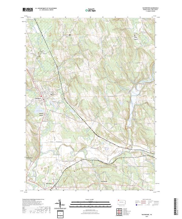 USGS Topographic Map – Waterford