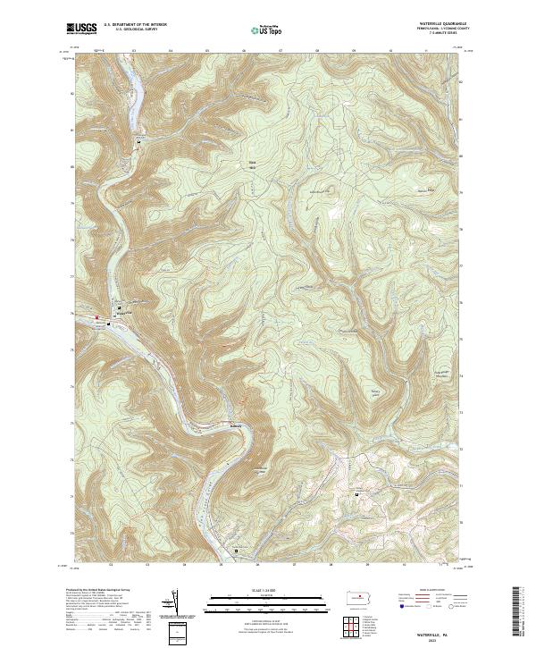 USGS Topographic Map – Waterville