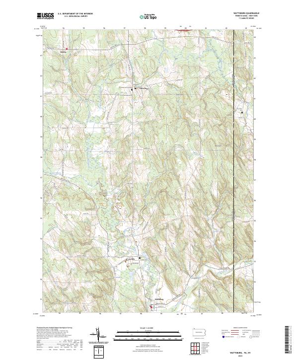 USGS Topographic Map – Wattsburg